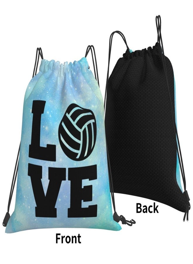 AIMASTZ Love Volleyball Unisex Drawstring Backpack Bag Sport Gym Swim Travel Sackpack - Image 2
